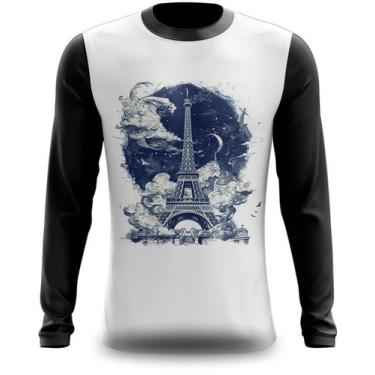 Imagem de Camiseta Manga Longa Paris França Noite Bonita 02 - FABRIQUETA, XG