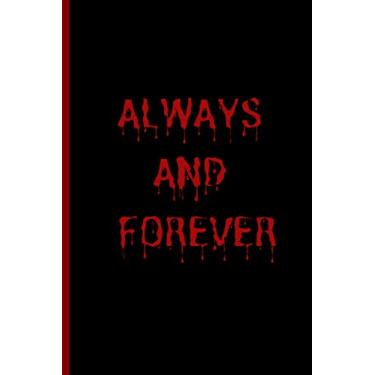 Imagem de ALWAYS AND FOREVER: black and red notebook/black and red notebook a5 / haunted journal/bloody notebook/horror notebook/horror notebooks and journals/spooky notebook/spooky journal...
