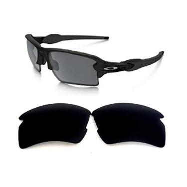 Imagem de Lentes de reposição Galaxy para óculos de sol Oakley Flak 2.0 XL, lentes polarizadas pretas 100% UVAB, Preto, regular