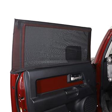 Imagem de LLKUANG 100% de Proteção Contra Insetos para Toyota Fj Cruiser 2007-2021 Sombra Cortinas de Malha Respirável para Carro Porta/Janela Rede Telas para Janelas de Carro para Camping-2 Peças