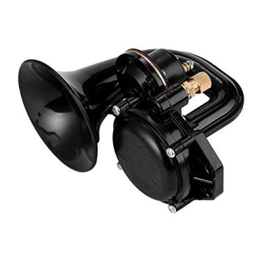 Imagem de Buzina de Ar de Caminhão de 135dB, 12V 24V ABS e Construção Metálica, Buzina de Ar Plana Com Válvula Elétrica Buzina de Ar de Trompete SuperLoud para Veículos Com Sistemas de
