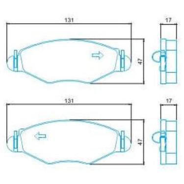 Imagem de Pastilha de Freio Peugeot 306 1993 a 2007 JURID HQJ-2187