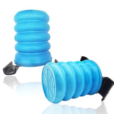 Imagem de SSR-610-40 Sistema de aprimoramento de suspensão traseira azul | Bump Stop Fit para Nissan Frontier, Titan | Toyota Tacoma, Tundra, Hilux | Mitsubishi Triton | Molas auxiliares de suspensão traseira