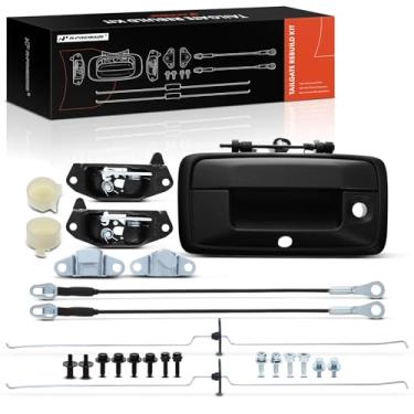 Imagem de A-Premium Kit de reconstrução de ferragens de porta traseira de 25 peças com parafusos compatíveis com Chevrolet Colorado e GMC Canyon, 2016-2017, peças de porta traseira, dobradiça de bucha de cabo