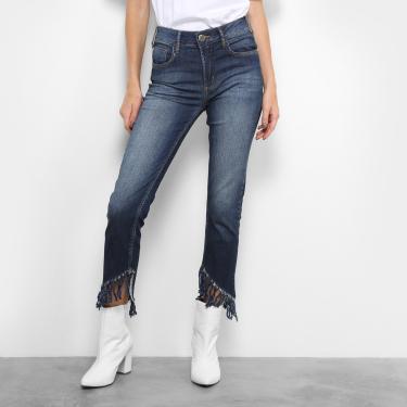 Imagem de Calça Jeans Forum Marisa Cropped Desfiada Feminina-Feminino