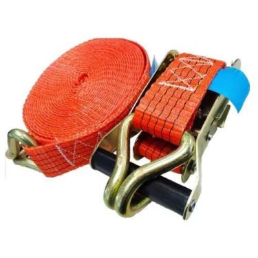 Imagem de Cinta Amarração 5 Toneladas 10 Metros Catraca  Transporte Pesado Carga