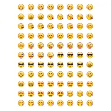 Imagem de 80 Tatuagens Temporaria Para Mãos e Dedos Emoji Mod1