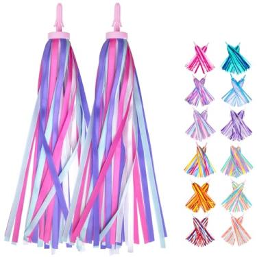 Imagem de Mlurcu Bicicleta Streamers Para Meninas 1 Par, Decorações De Bicicleta Meninas Borlas De Bicicleta, Acessórios De Bicicleta Para Crianças Scooter Bicicleta Triciclo Streamers De Guidão Acessórios D