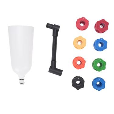 Imagem de Conjunto de Funil de óleo do Motor Conjunto de óleo de óleo de óleo Automotivo Conjunto de Funil de Troca de óleo Com 8 Adaptadores e Tubo de Extensão de Deslocamento para