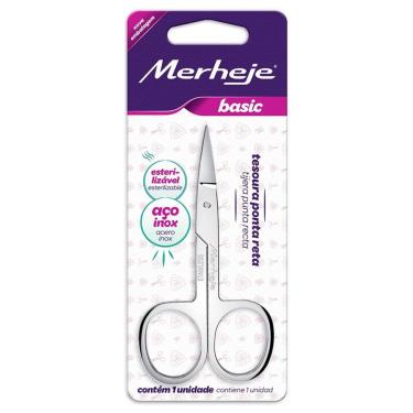 Imagem de Tesoura para unhas merheje ponta reta
