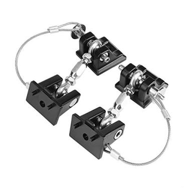 Imagem de Capuz de Trava de Trava Kit de Trava de Trava Antitheft para JK 2007-2017, Liga de Zinco + Fio de Aço, para Segurança do Carro