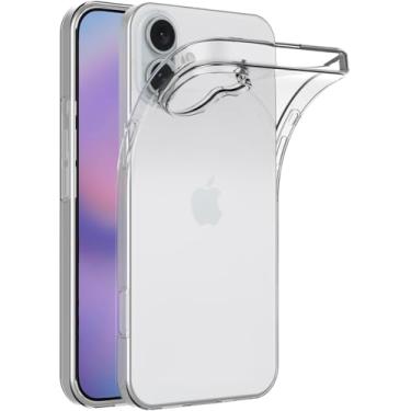 Imagem de Capa para Apple iPhone 16 Plus (6,7 polegadas) MaiJin Capa Traseira Transparente de Gel de Borracha TPU Macio