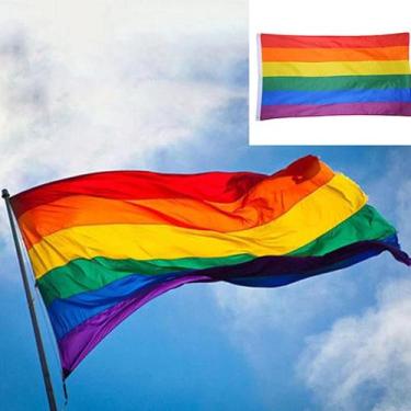 Imagem de Bandeira Lgbt Oficial 150x90 Cm Lgbtqia+ Arco-íris  2023 - WCAN