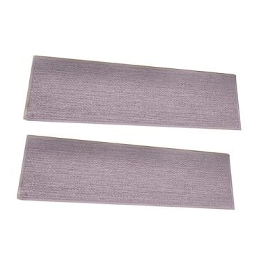 Imagem de IEUDNS 2x escadas de pisos de não deslizamento e protetor de bastão 21.65x7.87inch para escadas de madeira corredores de escadas para crianças idosos, Cinza