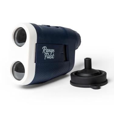 Imagem de CaddyFlask Range Flask 200 ml – Frasco oculto como um telêmetro, tampa magnética e laterais com funil dobrável, armazenamento discreto de líquidos para golfe, viagens e eventos, presente premium para