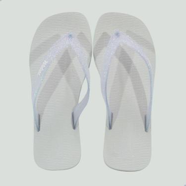 Imagem de Chinelo Mini Melissa Sun Long Beach II Infantil Branco Vidro