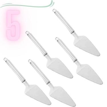 Imagem de  5 Espátulas De Cortar Bolo Em Aço Inox  Utensílios Cozinha  - Art Hou
