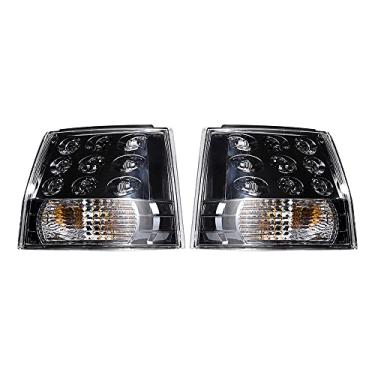 Imagem de Astra Depot Conjunto de montagem de luz traseira traseira transparente externa compatível com Mitsubishi Outlander EX 2007-2013 | Parada de freio, luzes de seta | Lente PMMA, caixa ABS, par esquerdo e