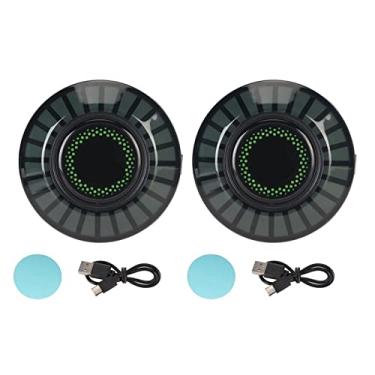 Imagem de 2 peças RGB Pickup Lâmpada Ambiente 32 Bits Mudança de Cor App Controle Magnético Música LED Ritmo Luz Estável para Carro Casa