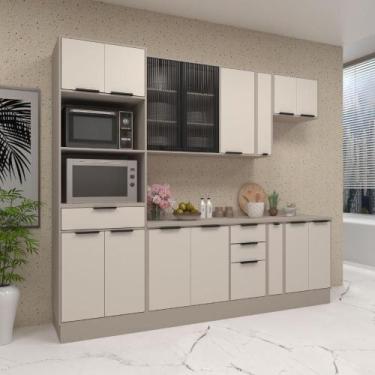 Imagem de Armário Cozinha Completa 7 Peças 270cm Stylo c/ Torre Quente - Casa La