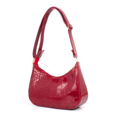 Imagem de Bolsa Feminina Pequena Tiracolo Clutch Shoulder Bag Verniz - A. L. COM