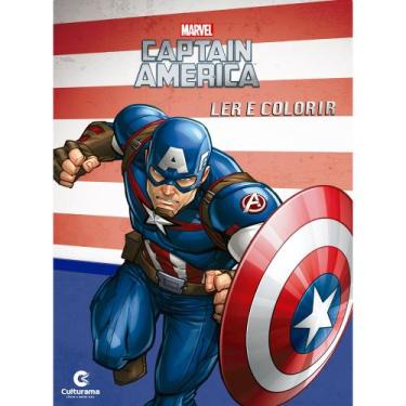 Imagem de Livro - Ler e Colorir Capitao America