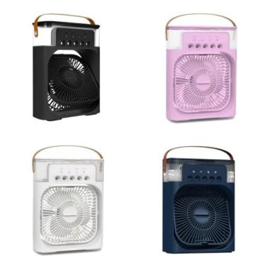 Imagem de Refrigerador De Ar Ventilador Umidificador Portátil Com Led Reservatório De Água Led Usb(Aleatorio)