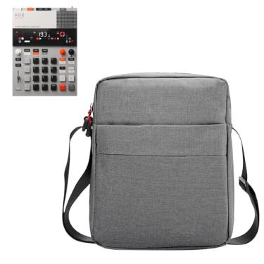 Imagem de AJFHKJ Bolsa Macia Teenage Engineering Koii, Protetora À Prova De Respingos Para Sampler Ep-133 Ko Ii, Sintetizador, Mochila Ajustável Com Bolso Bateria Eletrônica (Cinza)