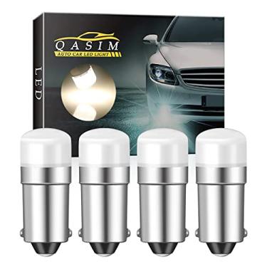 Imagem de Qasim Lâmpada 1893 313 Baioneta 1818 1819 1820 1895 Ba9S Led Ac/Dc 12V Para Exteriores Rv Camper Barco Marinho Trailer Luz Branco Quente - Pacote Com 4