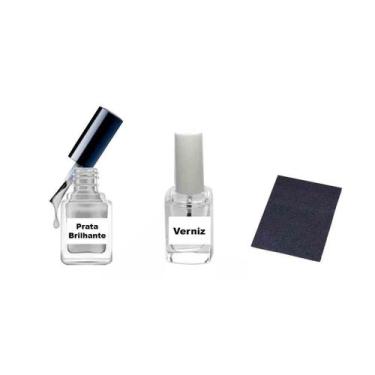 Imagem de Tinta De Retoque Tira Risco Carro Kia - Prata Brilhante - Jhow Adesivo