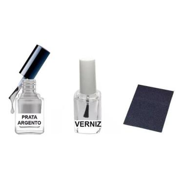 Imagem de Tinta Retoque Tira Risco Carro Fiat - Prata Argento - Jhow Adesivos