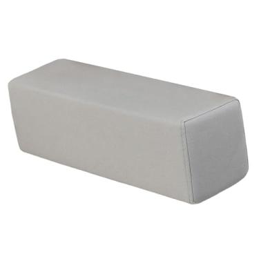 Imagem de IEUDNS Almofada para apoio de braço de sofá, apoio de braço de sofá, almofada lombar retangular portátil, suporte de cotovelo para quarto, casa, escritório, Cinza Claro