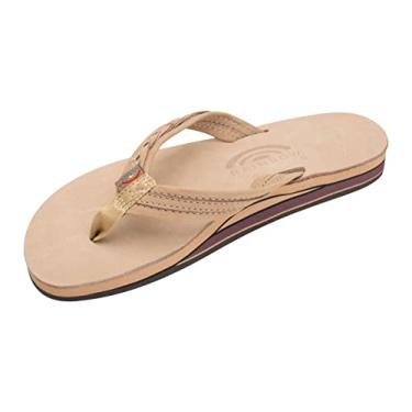 Imagem de Rainbow Sandals Madison - Double Layer Arch Support with a Braid on a 3/4" Medium Strap, Sierra Brown, Ladies Small