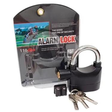 Imagem de Cadeado Compacto Com Alarme Para Uso Diário - Blackwatch