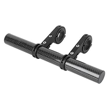 Imagem de Bicicleta de Extensão Multifuncional Tabela de Tabela Suporta de Lanterna de Lanterna de Lanterna de Carbono CLAMPBLUE DUPLO (Preto)