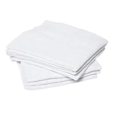 Imagem de 5, 3 ou 1 Pano de Chão Grande, 100% Algodão. Saco Alvejado para Limpez