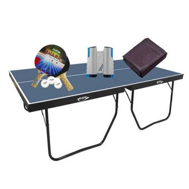 Imagem de MESA DE PING PONG 1090 KLOPF + Kit 5055 + Rede Retrátil + Capa Slim
