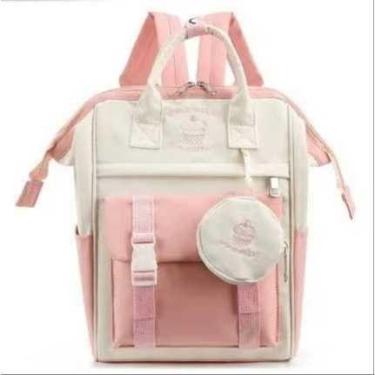 Imagem de Mochila Feminina Tecido impermeável multiuso com vários bolsos - NoBra