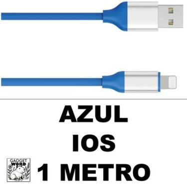 Imagem de Cabo 2 Metros Carregador Silicone 1 e 2 Metros Colorido Iphone V8 e Ty