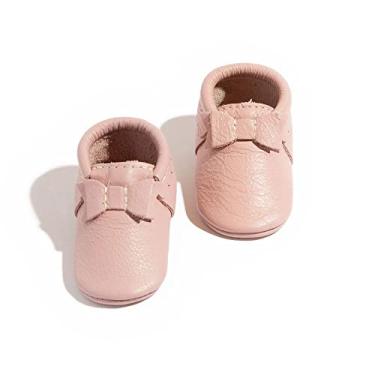 Imagem de Freshly Picked – Mocassins de couro com sola macia – Sapatos para bebês – Tamanhos infantis de 1 a 5 – Várias cores, Blush, 1 Infant