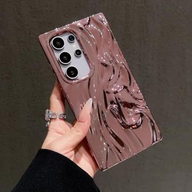 Imagem de Capa de telefone 3D Wrinkles para Samsung Galaxy S25 S24 S23 FE Plus Fashion galvanizada à prova de choque capa de silicone macio, 4, para Galaxy S25Plus