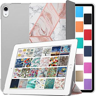 Imagem de DuraSafe Cases Para iPad Air 4th 5th 6th 2020 2022 2024 Gen Air 27.9 cm A2588 A2589 A2591 A2316 MM9E3LL/A MM9D3LL/A MME23LL/A MM9C3LL/A MM9F3LL/A MYFQ2LL/A MYFM2LL/A MYFR2LL/A MM9N3LL/A - Rosa mármore