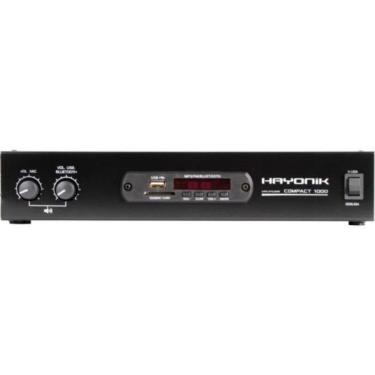 Imagem de Amplificador Hayonik Compact 1000 80W Rms Com Bluetooth