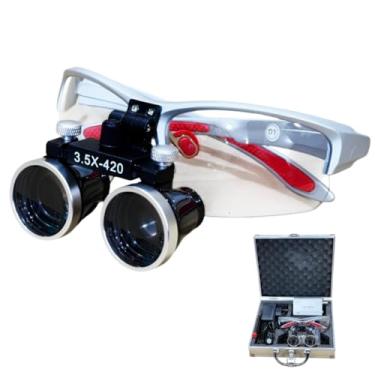 Imagem de Lupa Binocular Fotóforo LED Sem Fio 3.5x Unique (Prata)