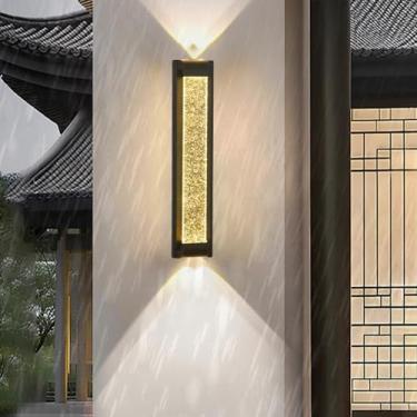 Imagem de Luminária de parede LED moderna para uso externo IP65 IP65 à prova d'água para varanda externa luminária de parede de acrílico de alumínio para uso interno/externo para cerca jardim terraço varanda