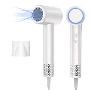 Imagem de YEEGOR Secador de cabelo, secador de cabelo de alta velocidade de 110.000 RPM com motor sem escovas para secagem rápida, secador de cabelo iônico profissional, cuidados com o cabelo para viagens |