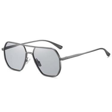 Imagem de Óculos de sol de alumínio e magnésio para homens, óculos de sol polarizados, fotocrômicos, visão noturna, pesca, direção, cinza, fotocrômicos, HFA, 001