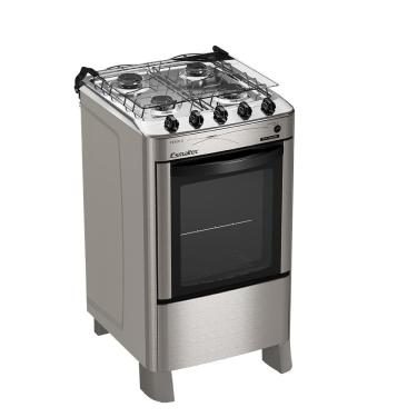 Imagem de Fogão Esmaltec Pérola 4 Bocas Inox