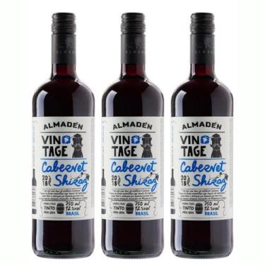 Imagem de Kit 3 Vinho Almadén Vintage Cabernet e Shiraz 750ml