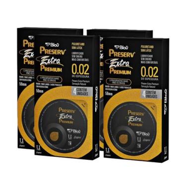 Imagem de Kit 4 Preservativo Preserv Extra Premium 4 Un - Blau